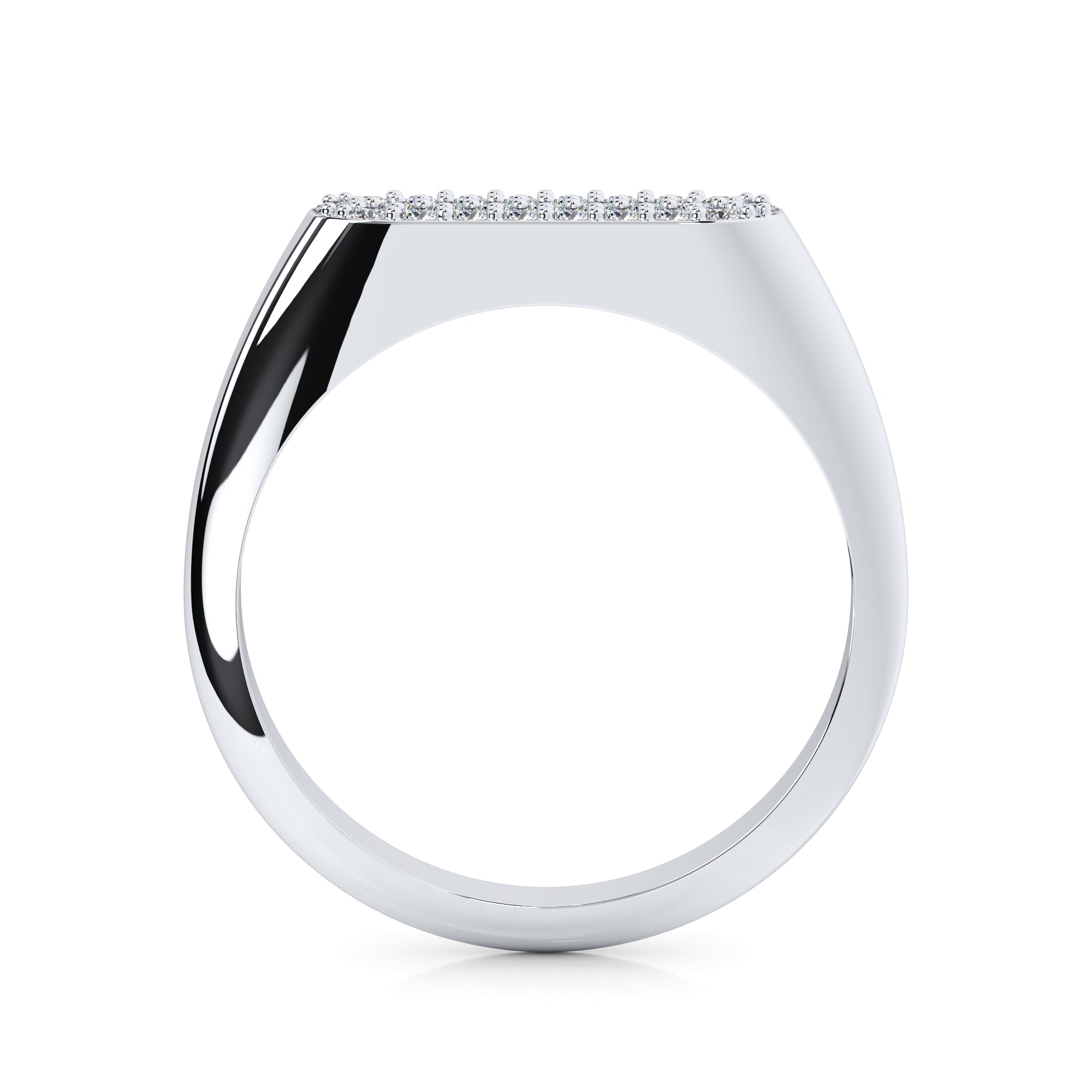 Ring oval Pavé