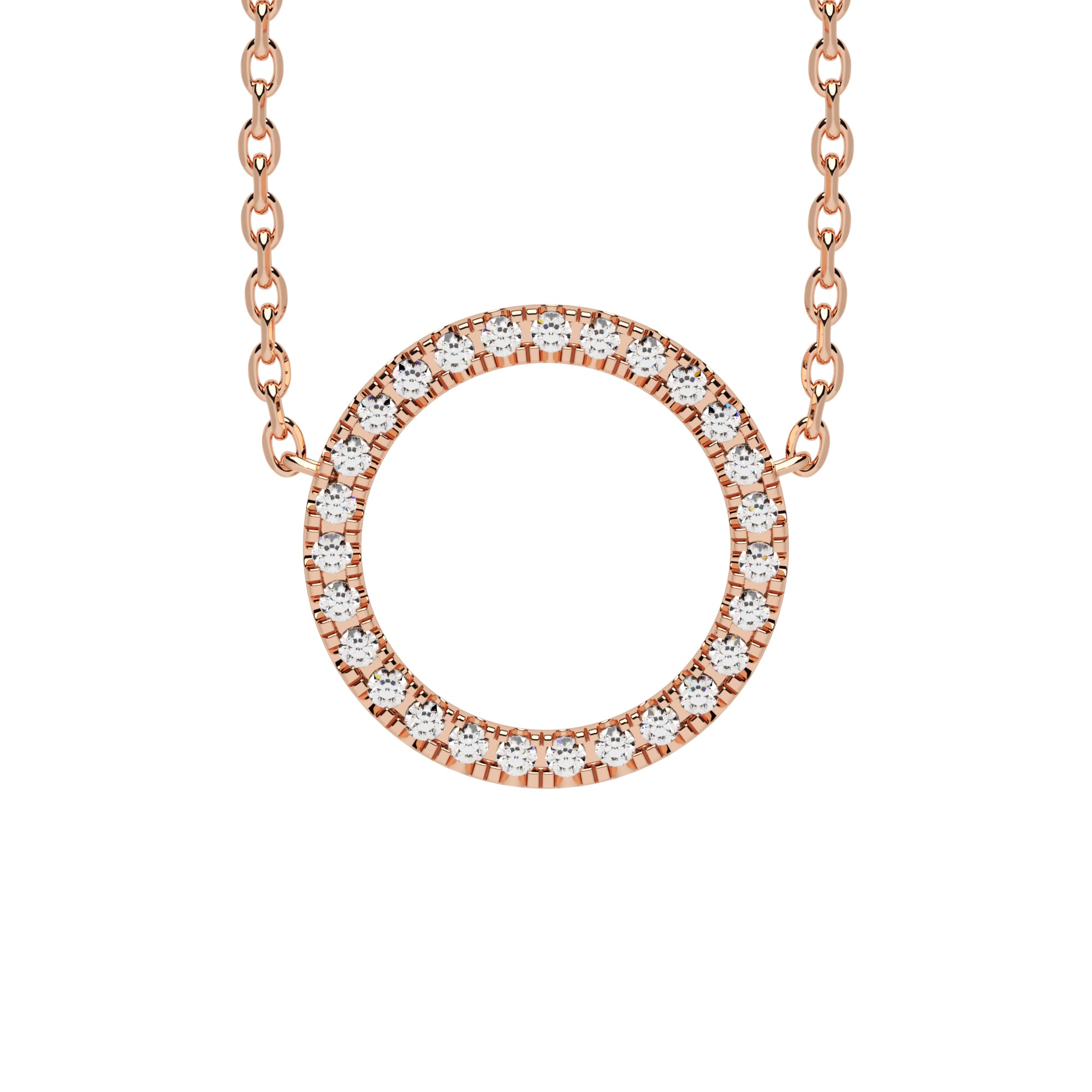 Halskette Kreis Pavé