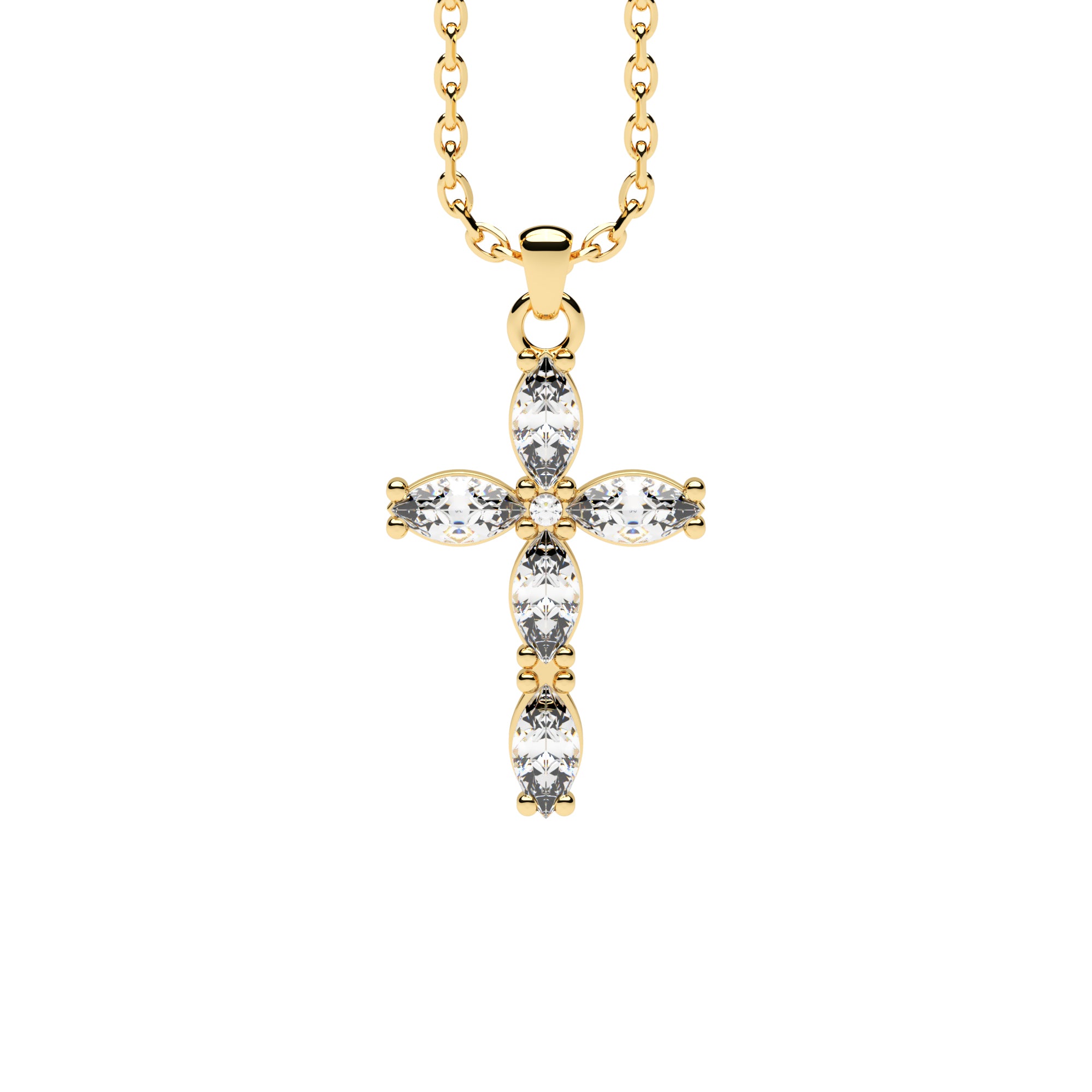 Halskette Kreuz Zirkonia