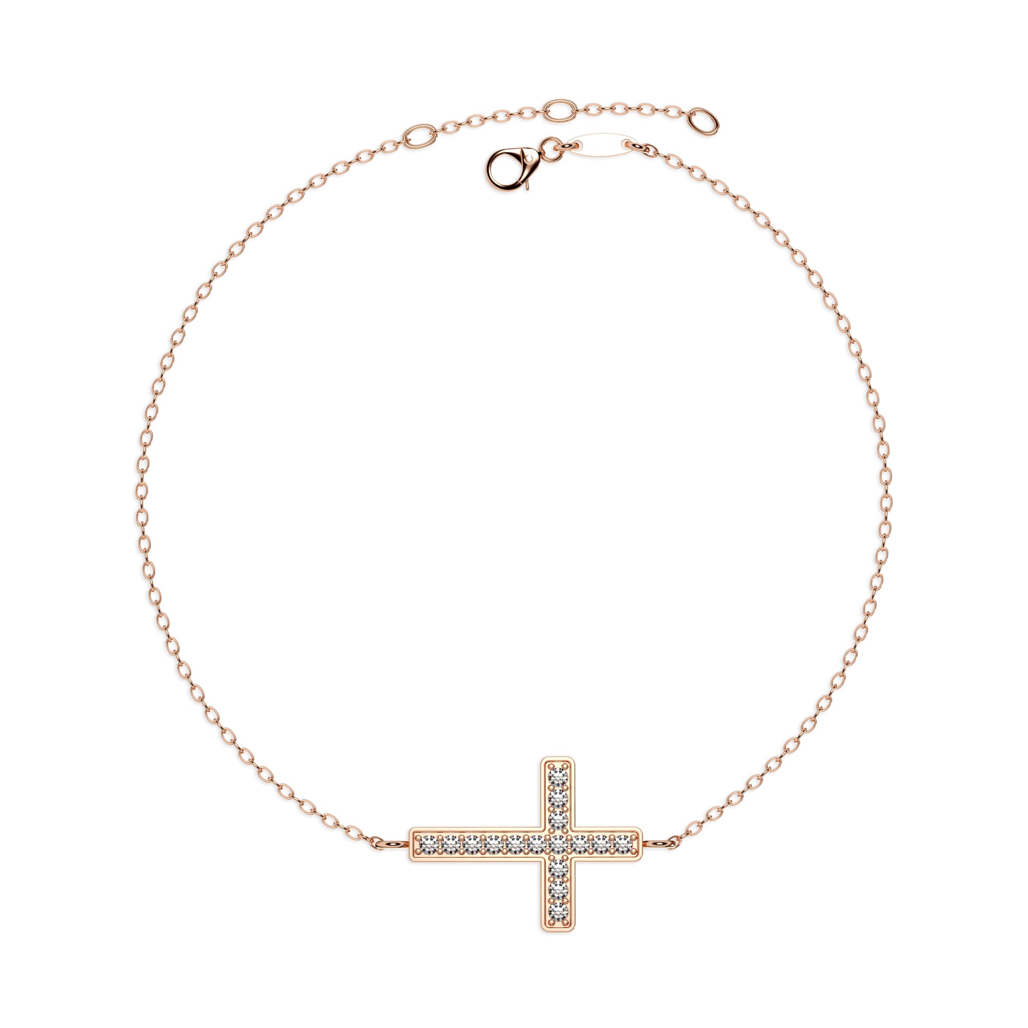 Armband Kreuz Pavé