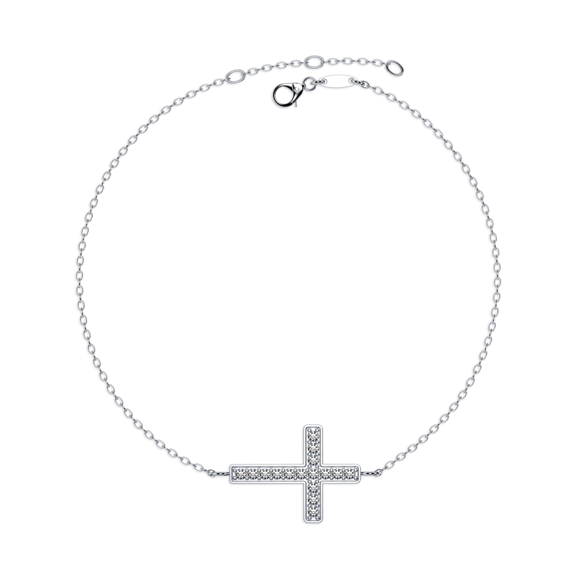 Armband Kreuz Pavé