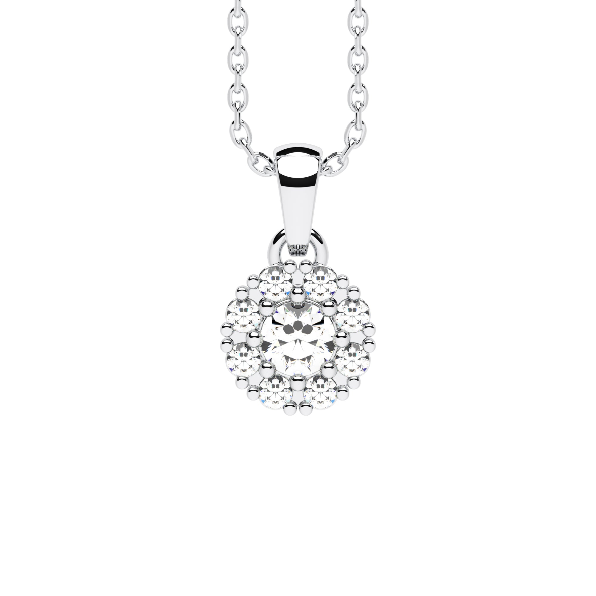 Halskette Zirkonia Pavé
