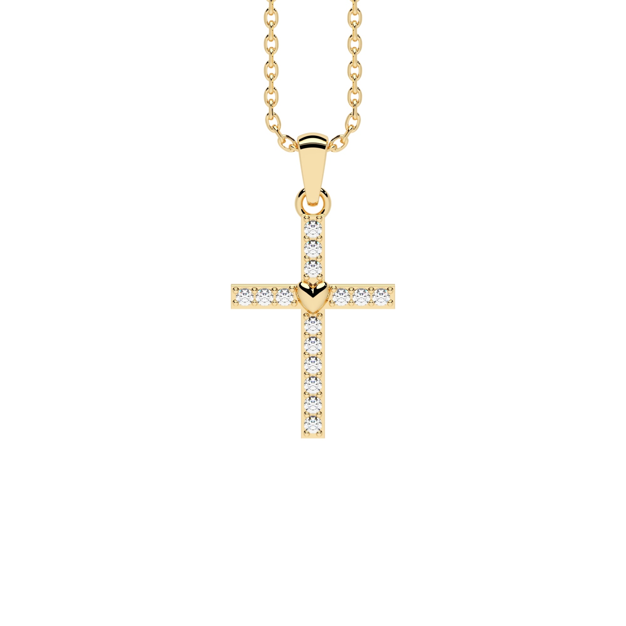 Anhänger Kreuz Pavé
