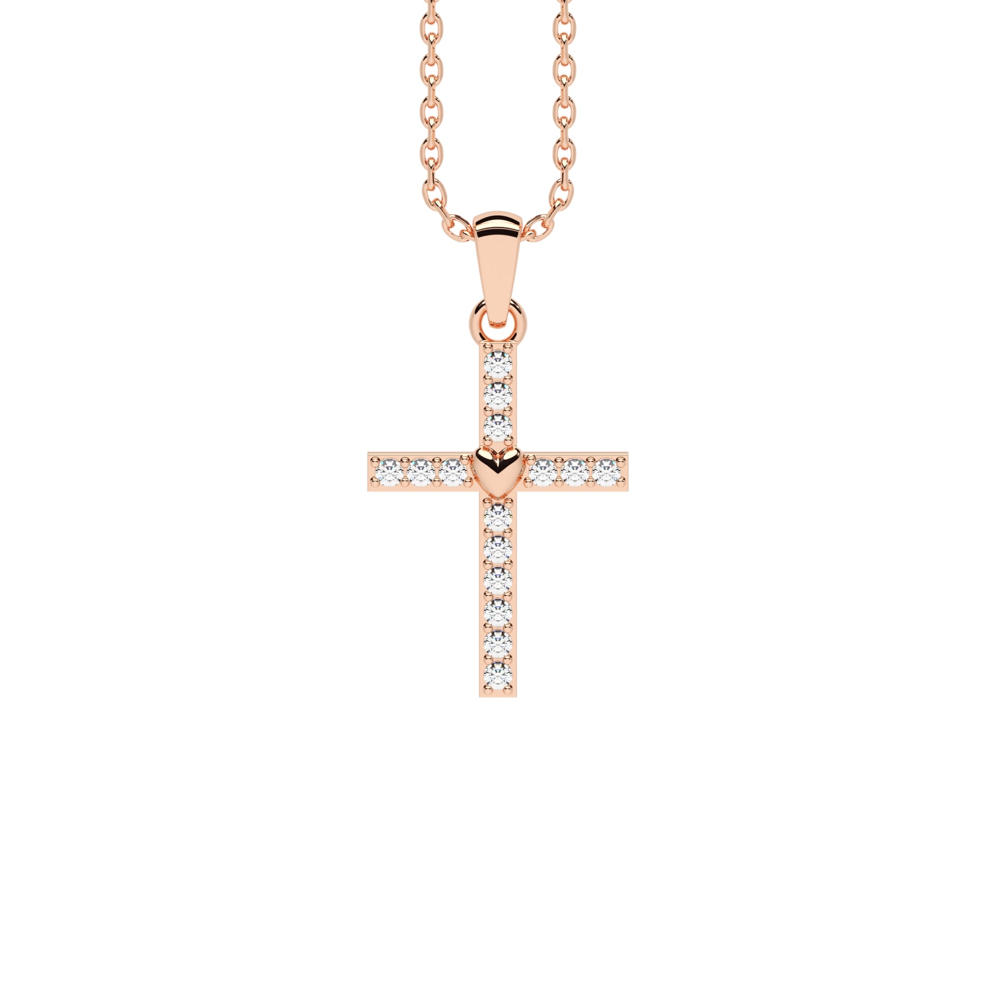 Anhänger Kreuz Pavé