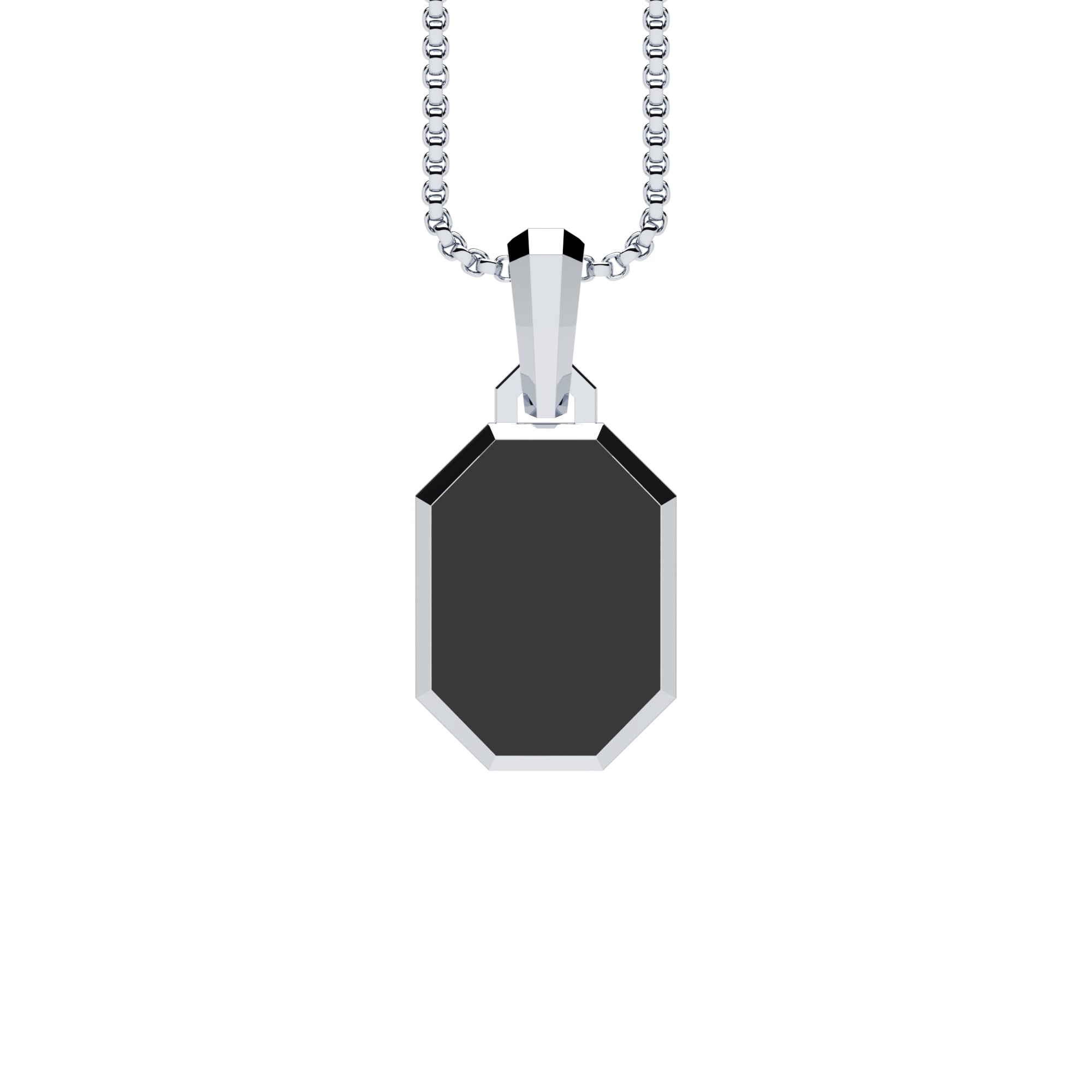 Anhänger Oktogon Onyx