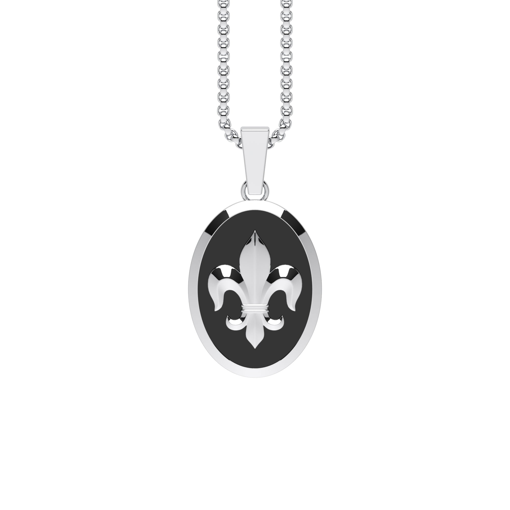 Anhänger Lilie Onyx