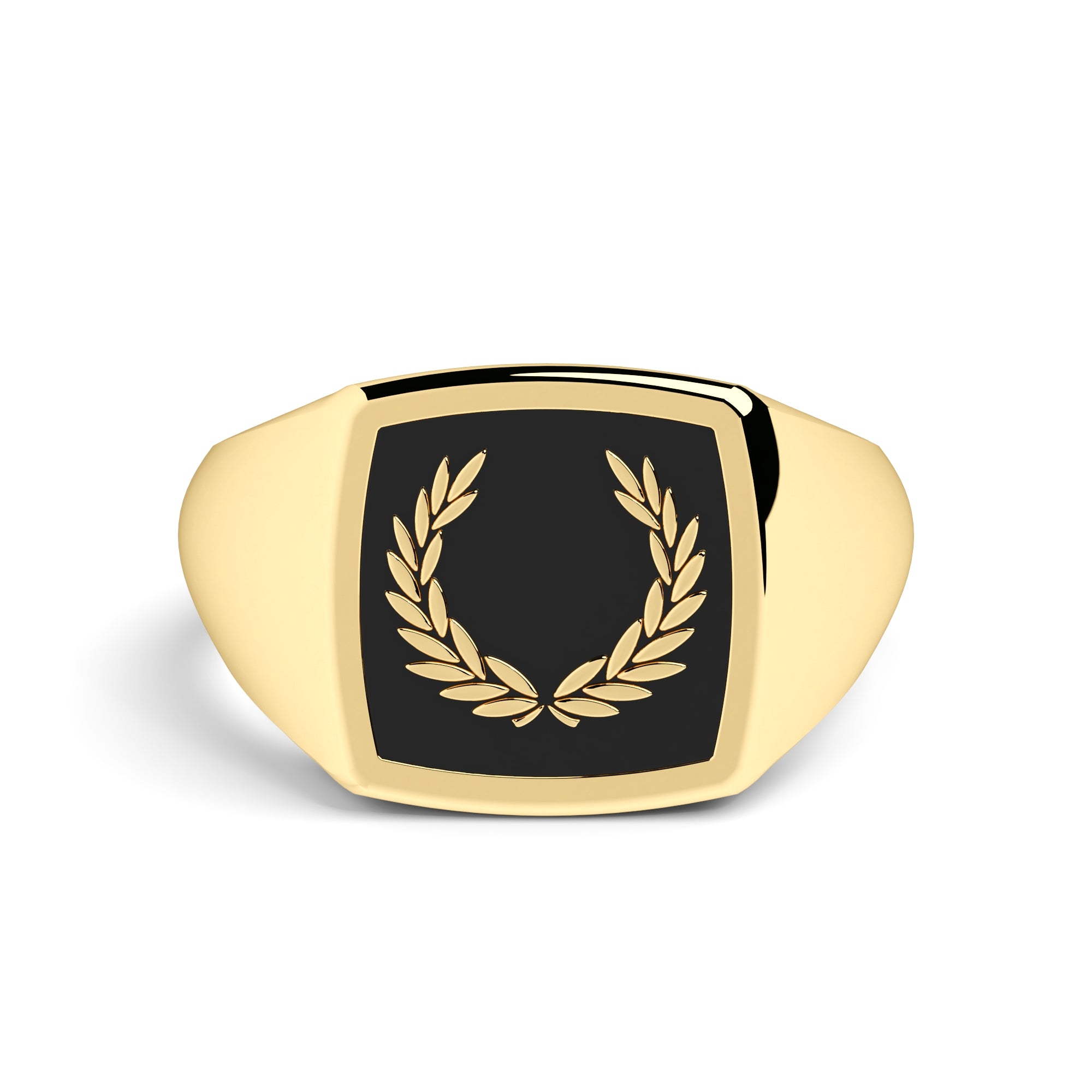 Ring Lorbeerkranz Onyx