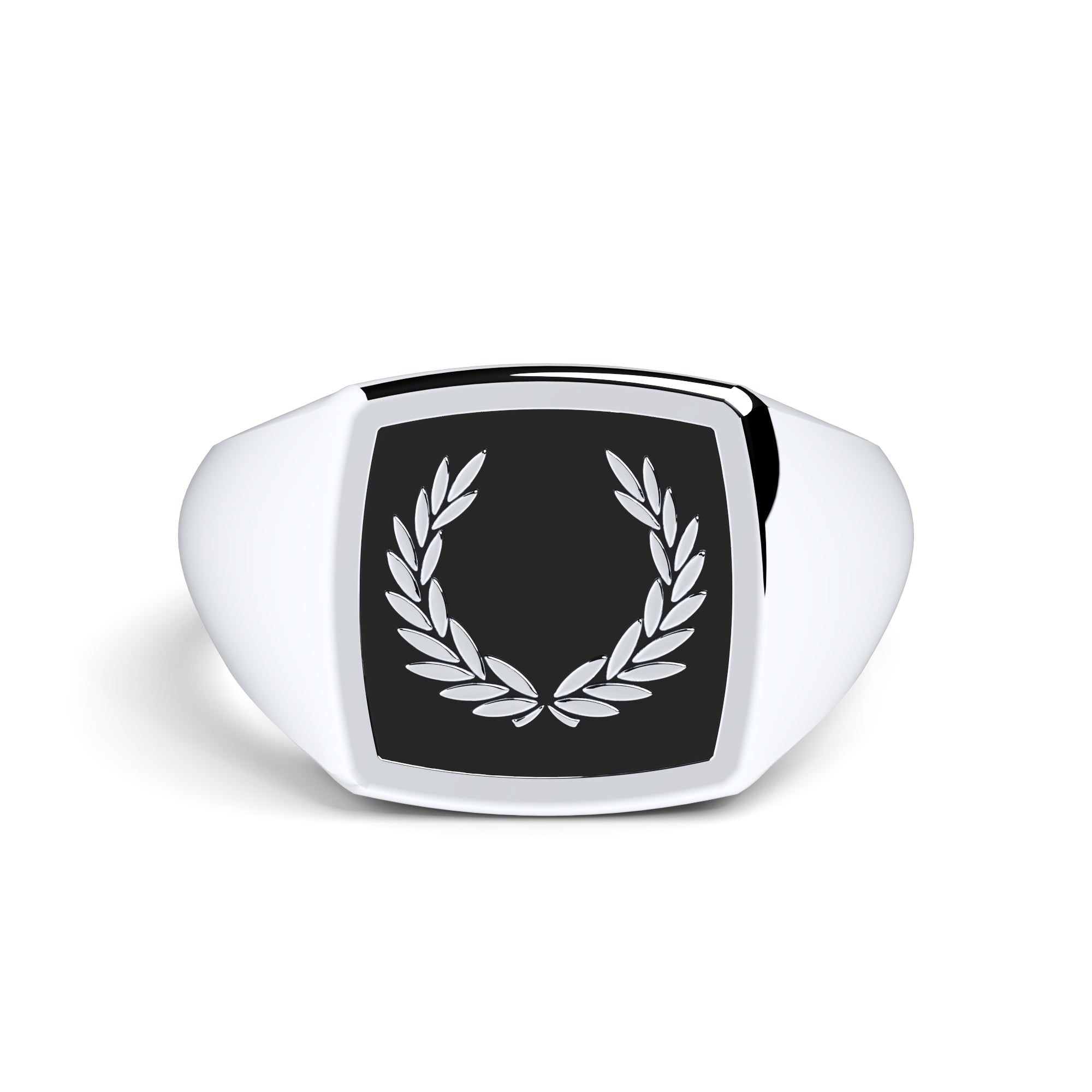 Ring Lorbeerkranz Onyx