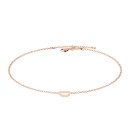 Letters with Love - Armband Buchstabe D Roségold