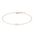 Letters with Love - Armband Buchstabe H Roségold