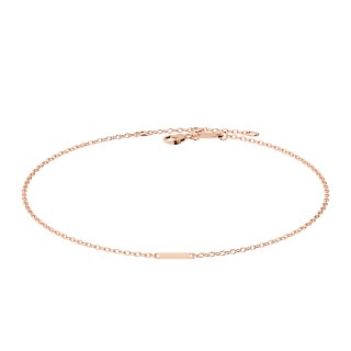 Letters with Love - Armband Buchstabe I Roségold