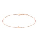 Letters with Love - Armband Buchstabe P Roségold