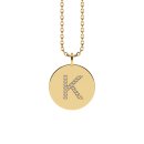 Letters with Love - Coin Buchstabe K Gold