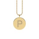 Letters with Love - Coin Buchstabe P Gold