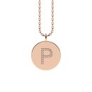 Letters with Love - Coin Buchstabe P Roségold