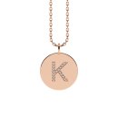 Letters with Love - Coin Buchstabe K Roségold