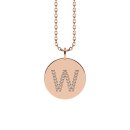 Letters with Love - Coin Buchstabe W Roségold