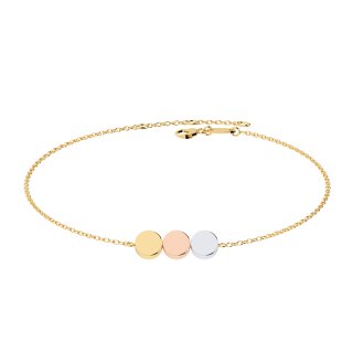 Armband Tricolor Gold