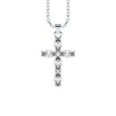 Halskette Kreuz Zirkonia Silber