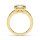 Ring gelber Baguette Gold