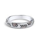 Ring Leoparden-Muster Silber